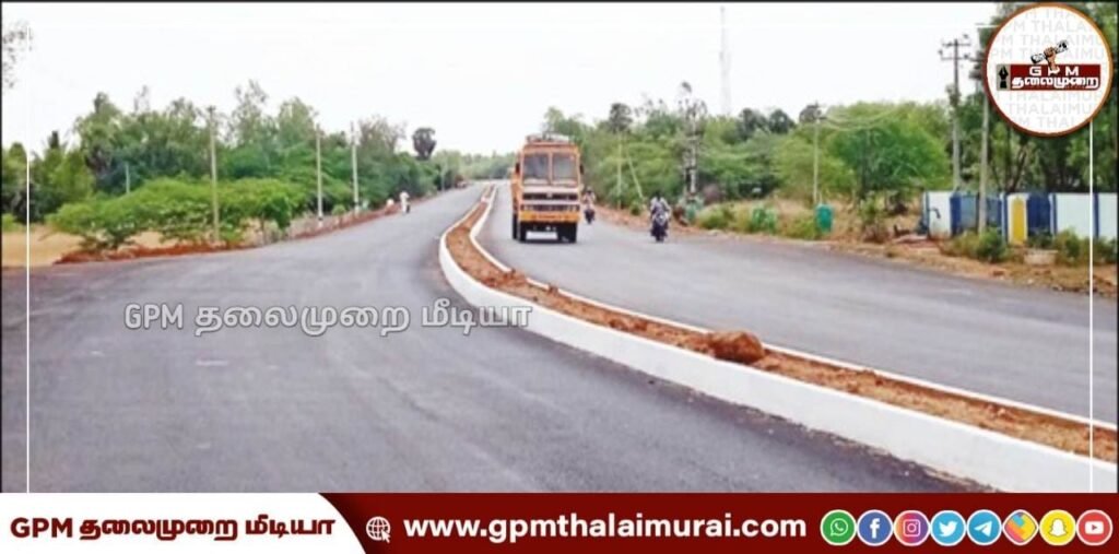 புதுக்கோட்டை-அறந்தாங்கி நெடுஞ்சாலை விரிவாக்க பணிகள் மும்முரம்
