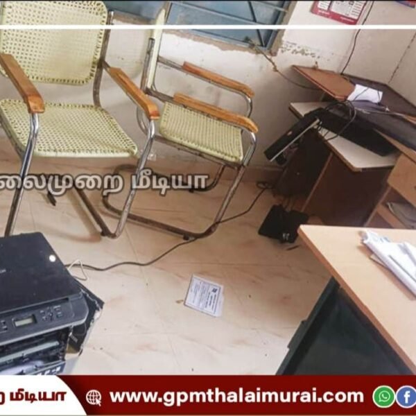 அம்மாப்பட்டினம் ஊராட்சி மன்ற அலுவலகம் சூறையாடல்: மர்ம நபர்களுக்கு வலைவீச்சு!